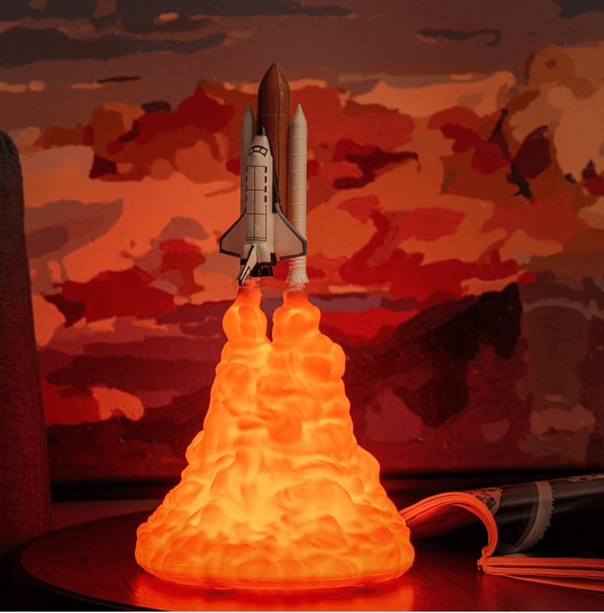 3D Print Space Shuttle Lamp - Luca Mancini