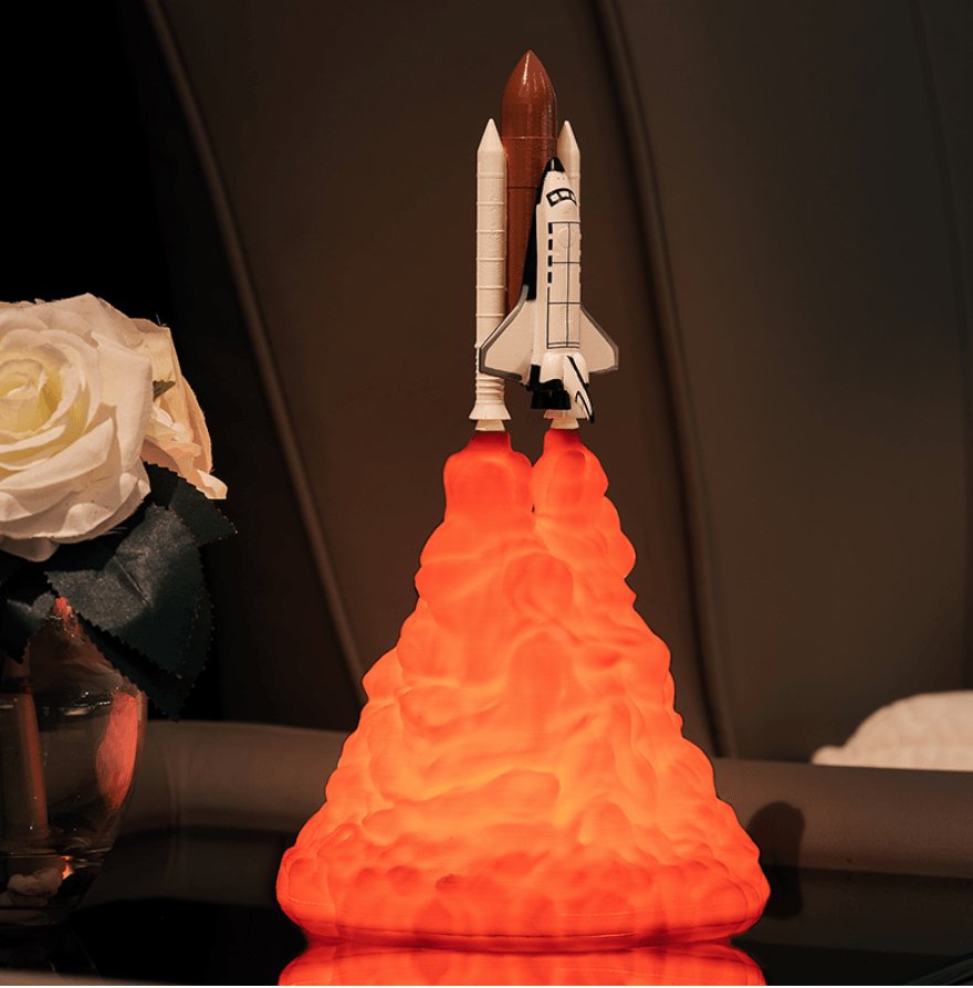 3D Print Space Shuttle Lamp - Luca Mancini