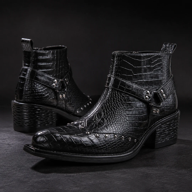 Croc Buckle Boot