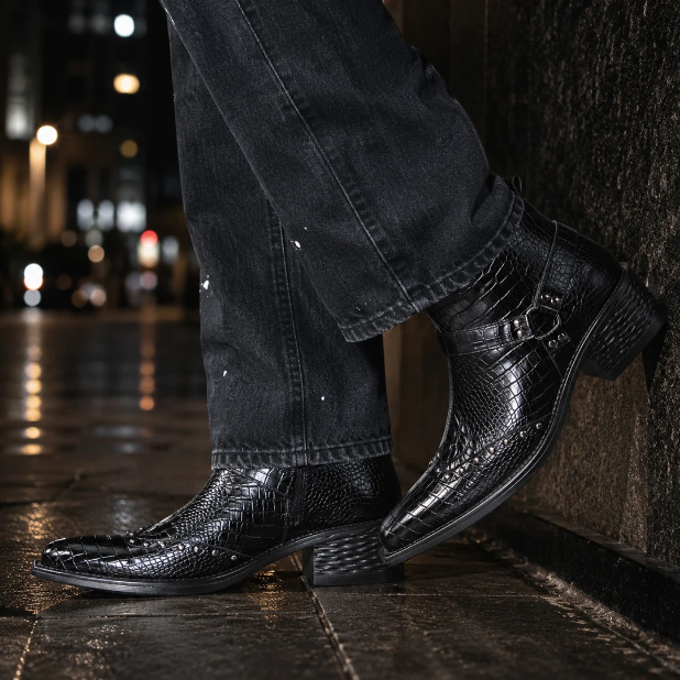 Croc Buckle Boot