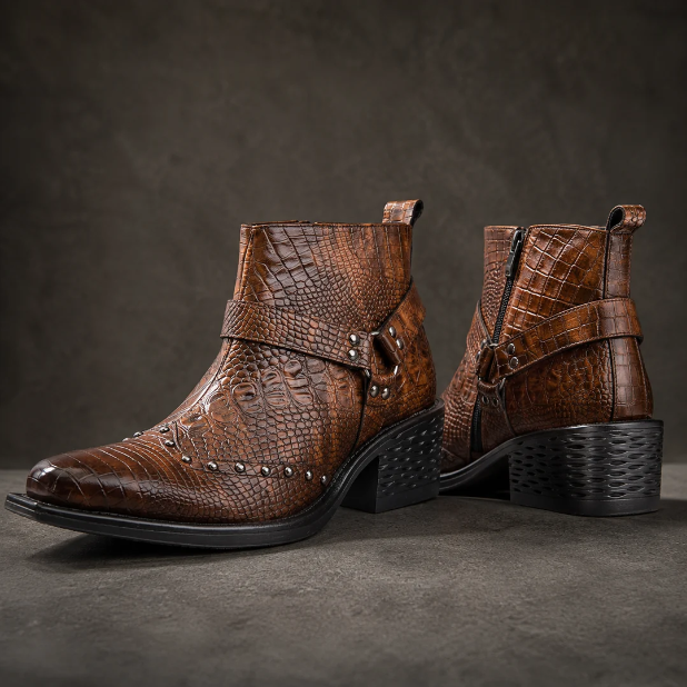 Croc Buckle Boot