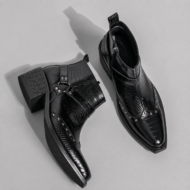 Croc Buckle Boot