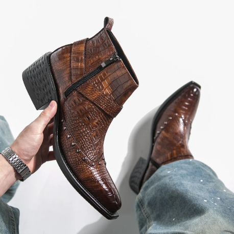 Croc Buckle Boot