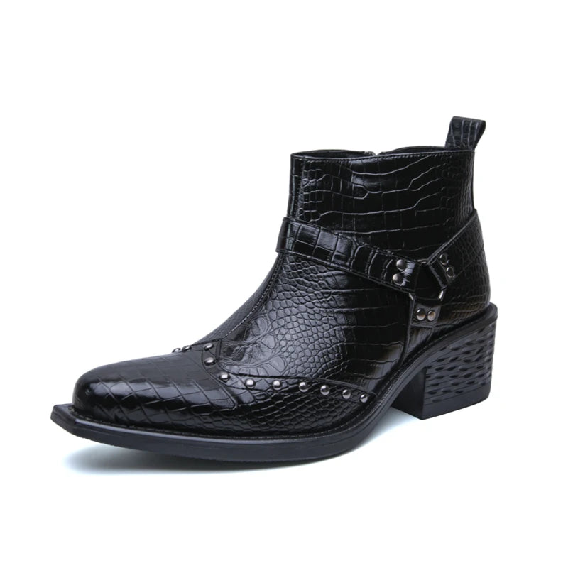 Croc Buckle Boot