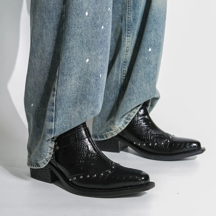 Croc Buckle Boot