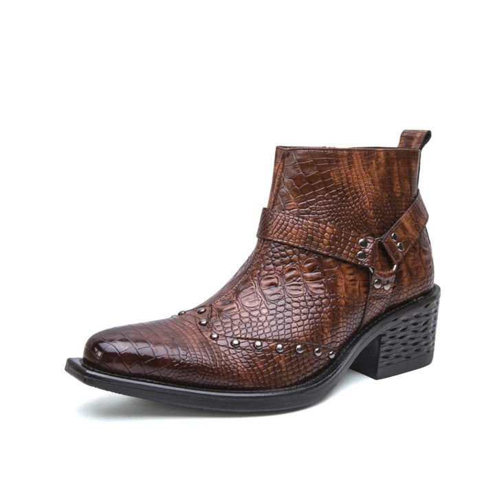 Croc Buckle Boot