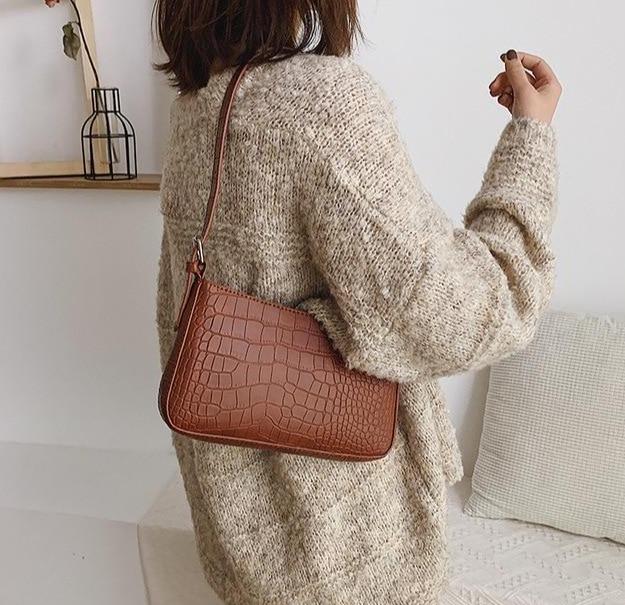 Alligator Patterned Handbag - Luca Mancini