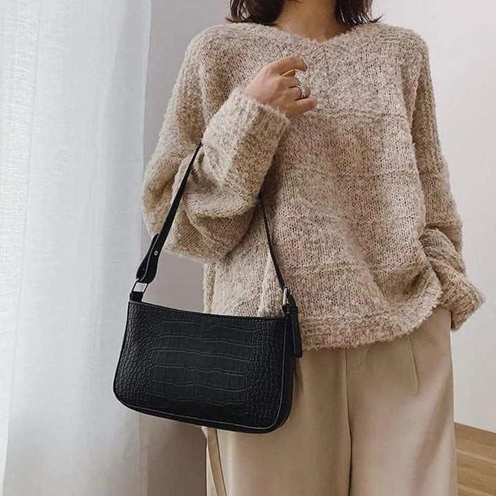 Alligator Patterned Handbag - Luca Mancini