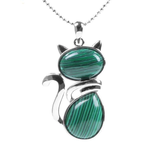 Cat Shaped Natural Stone Necklaces - Luca Mancini