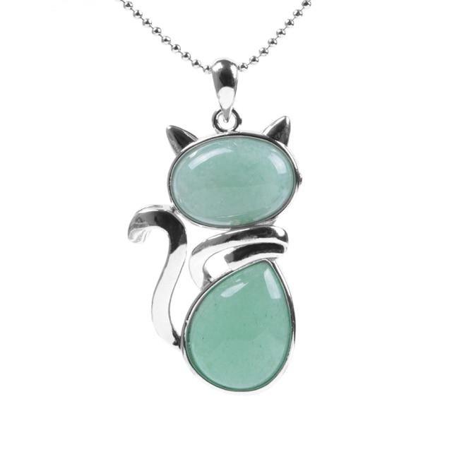 Cat Shaped Natural Stone Necklaces - Luca Mancini