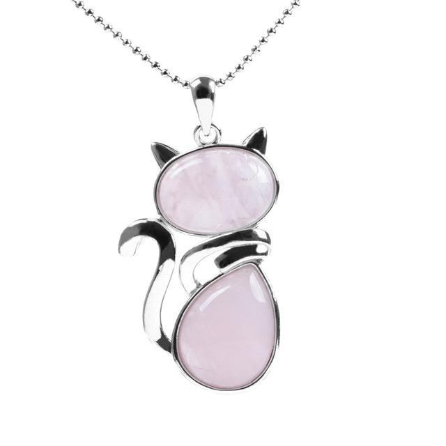 Cat Shaped Natural Stone Necklaces - Luca Mancini