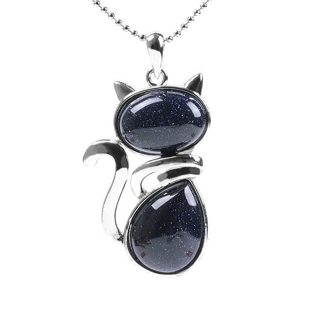 Cat Shaped Natural Stone Necklaces - Luca Mancini