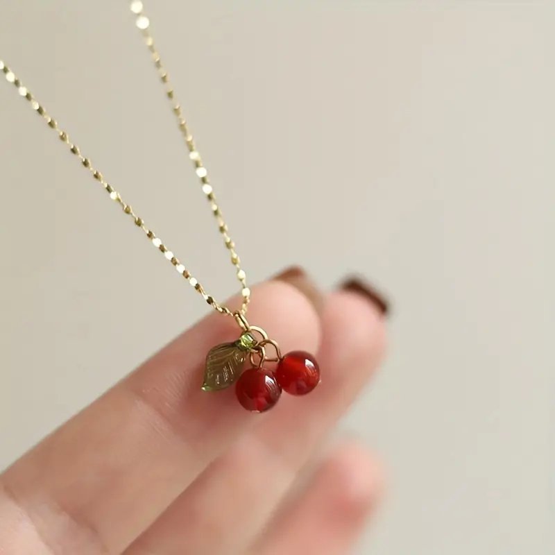 Cherry Charm Necklace - Luca Mancini