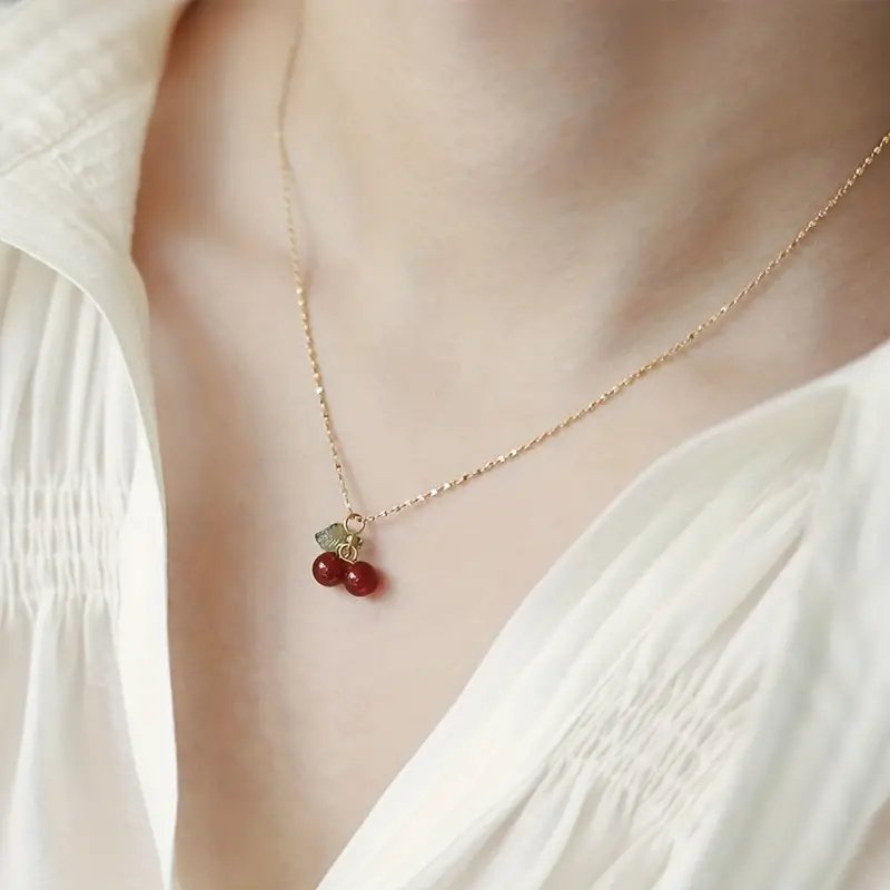 Cherry Charm Necklace - Luca Mancini