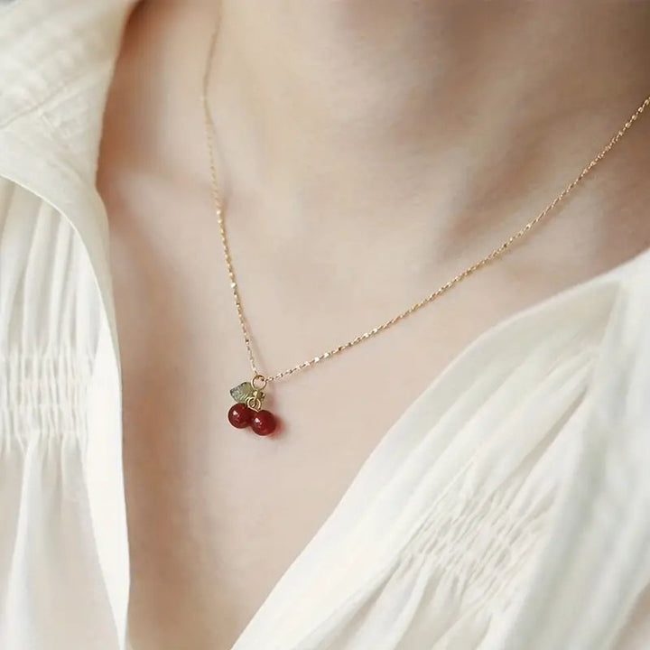 Cherry Charm Necklace - Luca Mancini