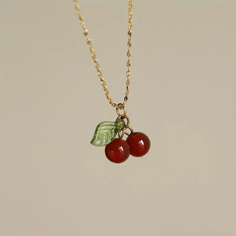 Cherry Charm Necklace - Luca Mancini