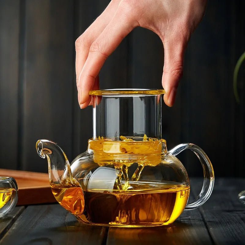 CrystalClear Glass Teapot with Infuser - Bay + Birch