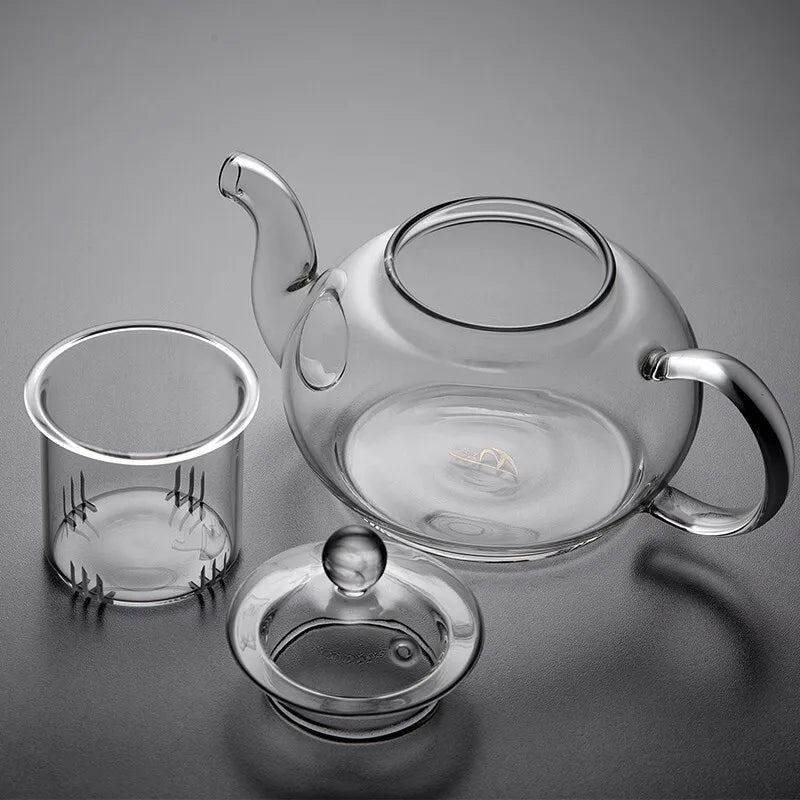 CrystalClear Glass Teapot with Infuser - Bay + Birch