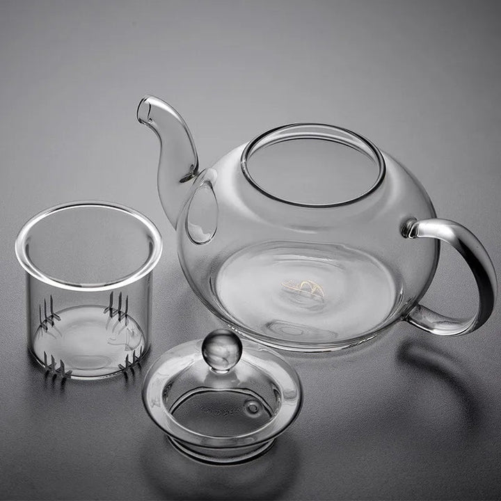 CrystalClear Glass Teapot with Infuser - Bay + Birch
