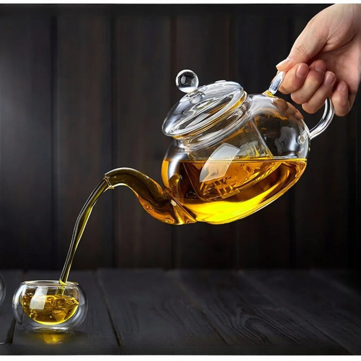 CrystalClear Glass Teapot with Infuser - Bay + Birch