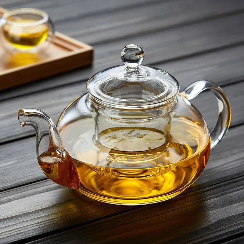 CrystalClear Glass Teapot with Infuser - Bay + Birch