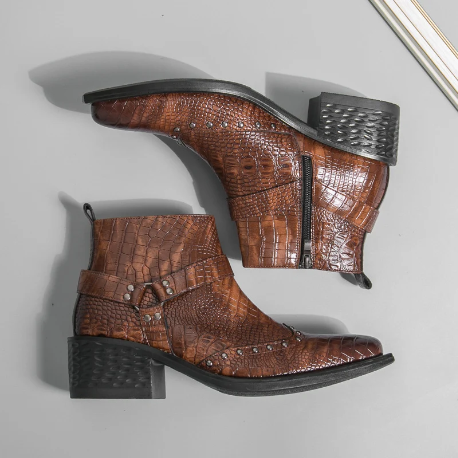 Croc Buckle Boot
