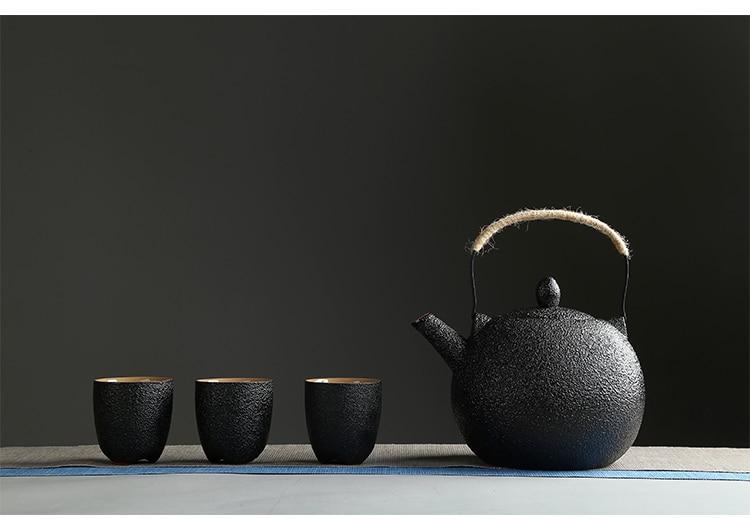 Japanese Style Teacups - 3 Piece Set - Luca Mancini