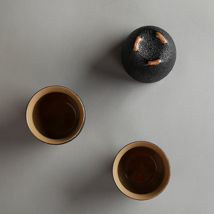 Japanese Style Teacups - 3 Piece Set - Luca Mancini