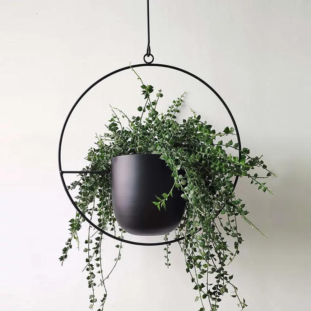 Jet Black Hanging Planter - Luca Mancini