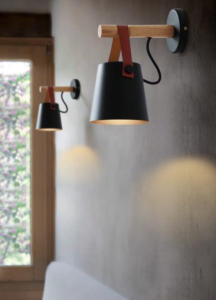 Nordic Wooden Hanging Wall Lamp - Luca Mancini