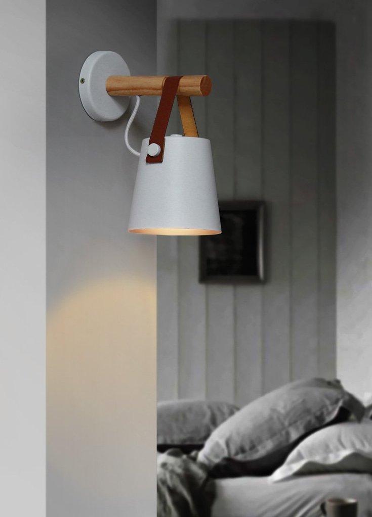 Nordic Wooden Hanging Wall Lamp - Luca Mancini