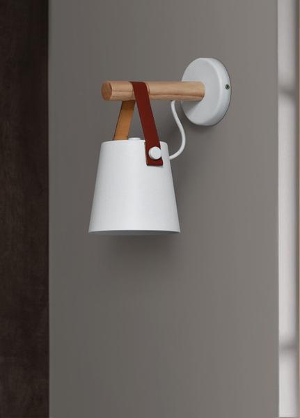 Nordic Wooden Hanging Wall Lamp - Luca Mancini