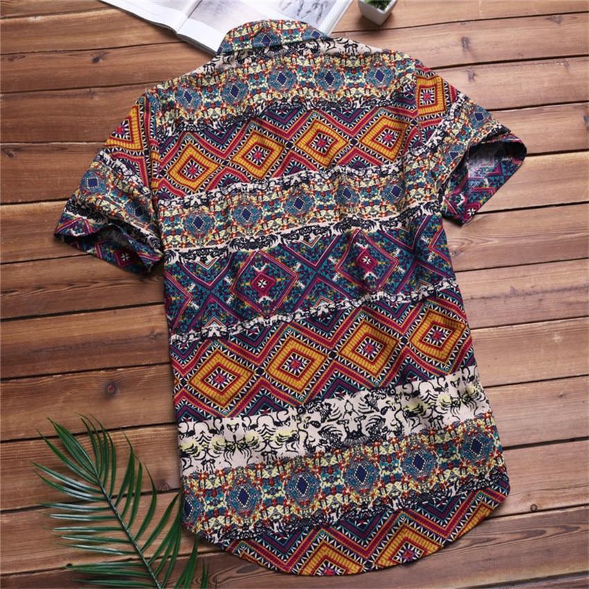 Patterned Short Sleeve Top - Luca Mancini