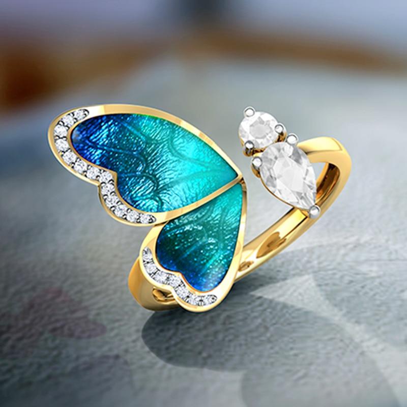 Sapphire Butterfly Ring - Luca Mancini