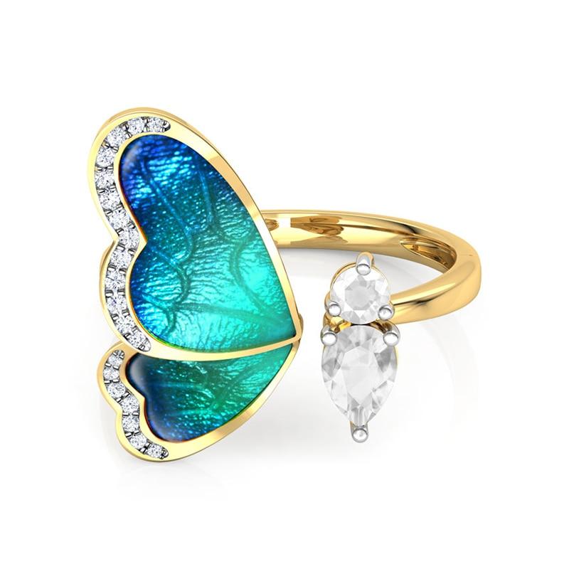 Sapphire Butterfly Ring - Luca Mancini